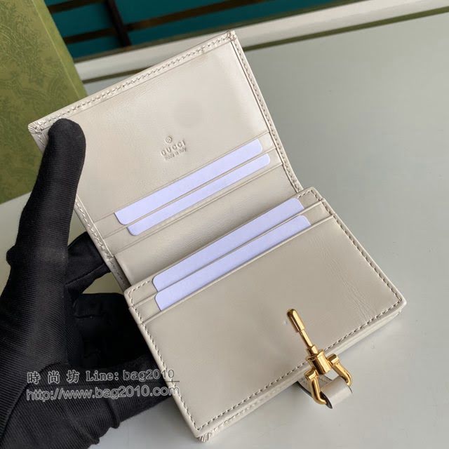Gucci原厂皮包包 古驰女士三折短夹钱包 Gucci马衔扣零钱包 645536  gdj1500
